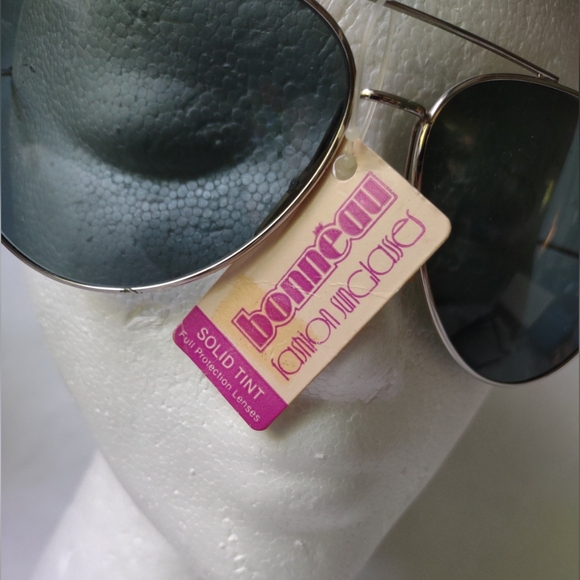 Retro Bonneau USA Silver Frame Aviator Sunglasses NWT EUC! L👀K! - Picture 6 of 15